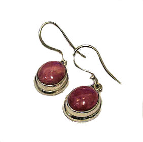 Rhodonite Earrings - Click Image to Close